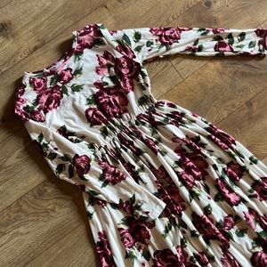 Cream floral dress